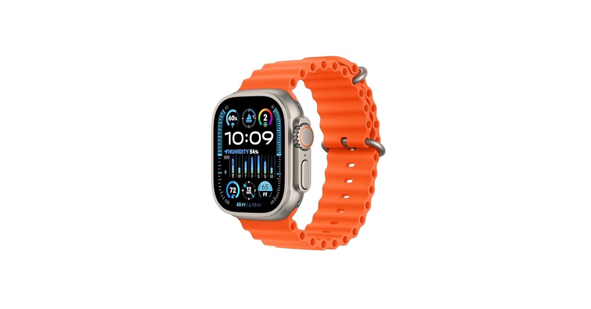 Apple - 海 Apple Watch Ultra 2(GPS+Cellular)鈦金屬原色錶殼配海軍藍色